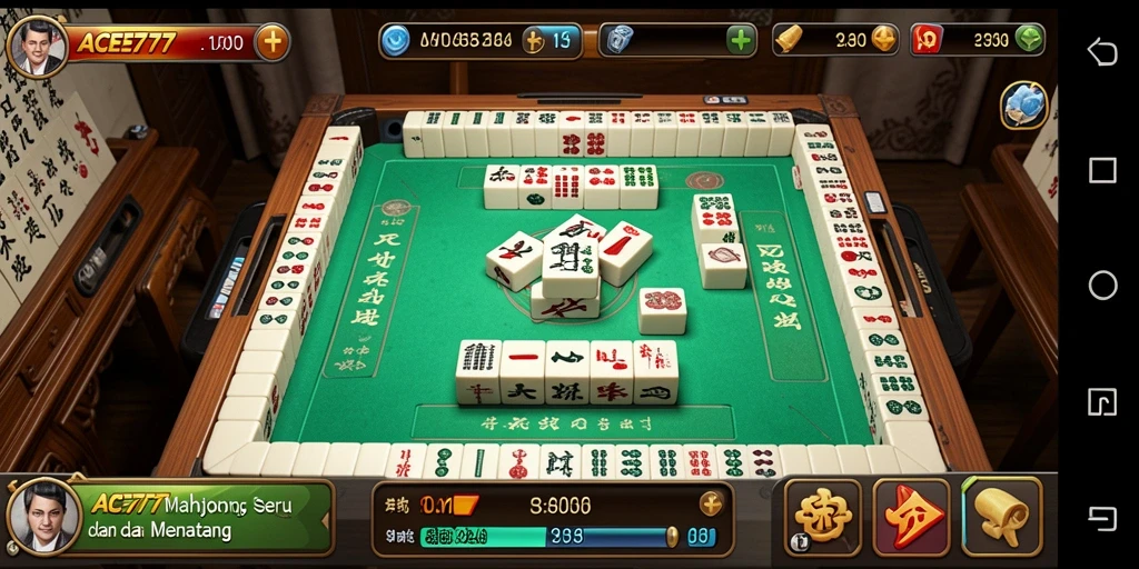 Tampilan gameplay ACE777 yang menarik dalam permainan Mahjong.