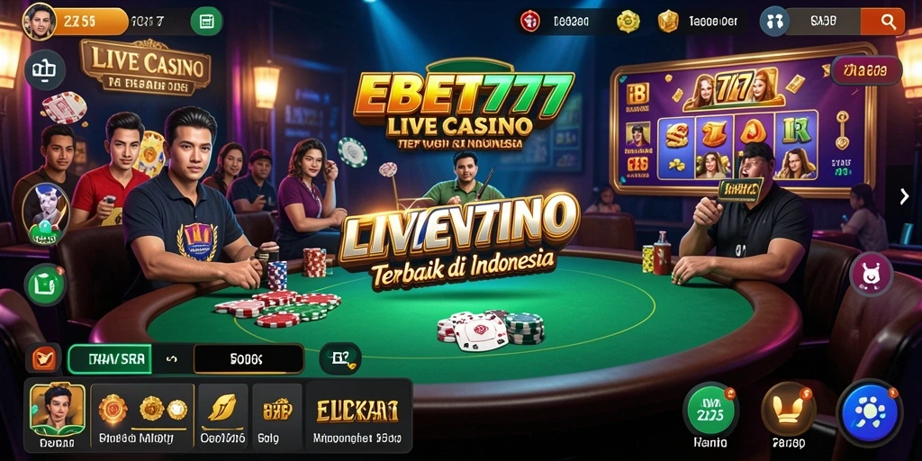 Tampilan gameplay Live Casino yang menarik dan interaktif.