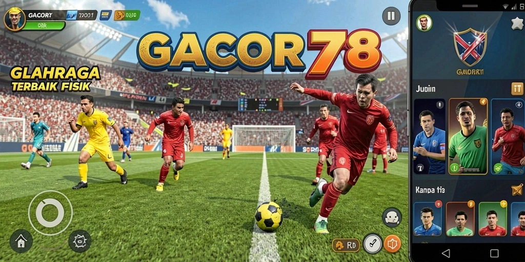 Tampilan seru selama gameplay di GACOR78 dengan aksi olahraga yang menegangkan.
