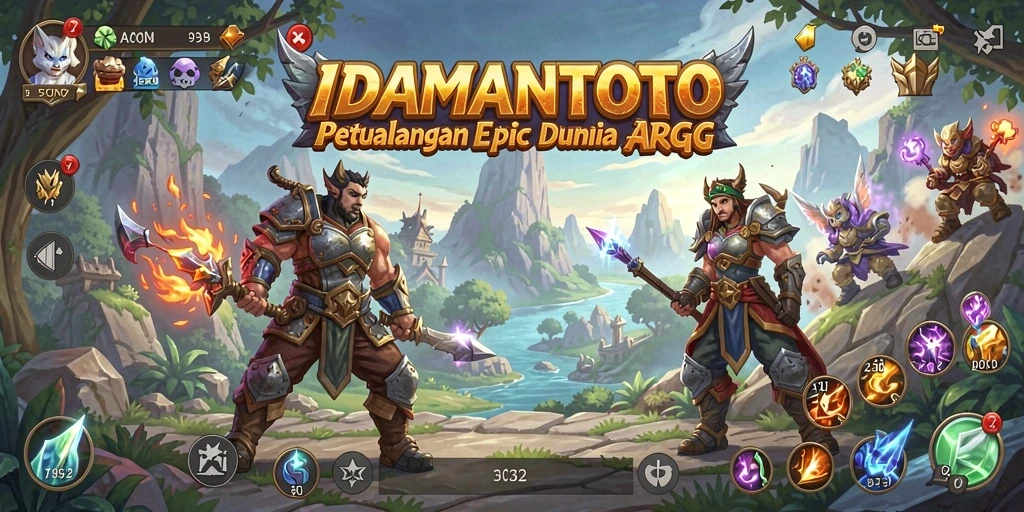 Tampilan aksi seru dalam gameplay ARPG IDAMANTOTO.
