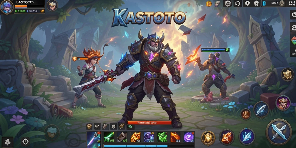 Gameplay seru KASTOTO yang menampilkan pertarungan ARPG.