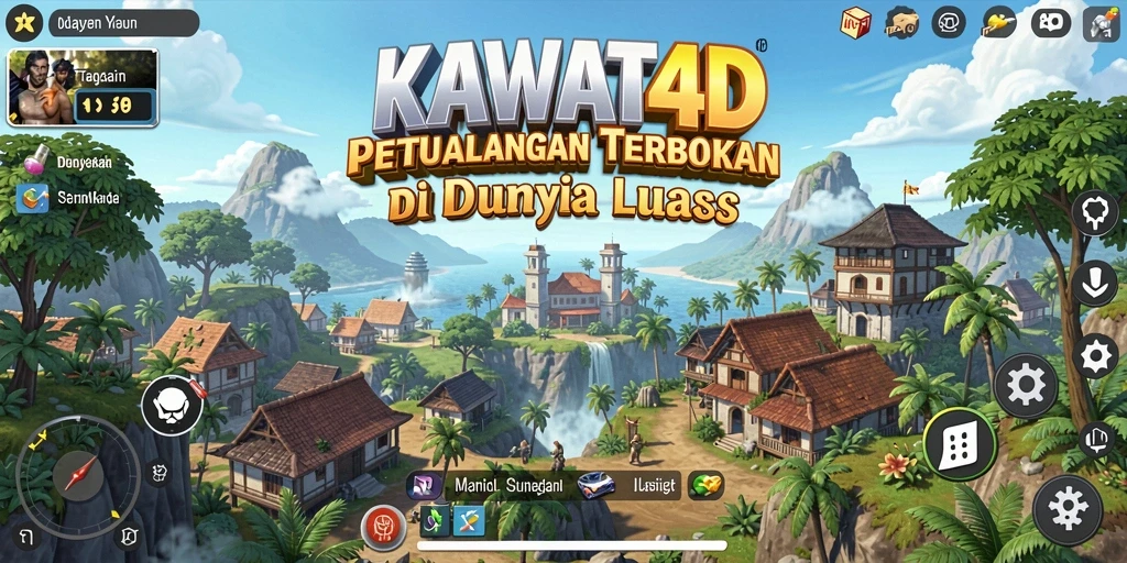 Screenshot KAWAT4D menampilkan gameplay Open World yang menakjubkan.