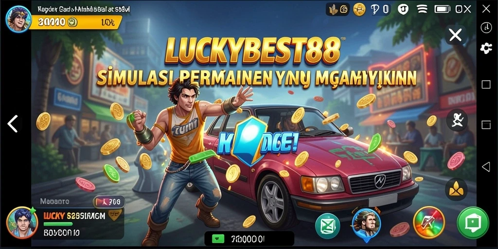 Tampilan aktivitas gameplay seru di LUCKYBEST88.