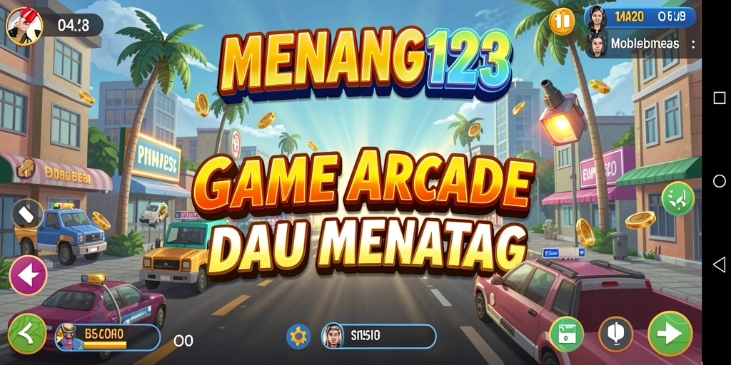 Screenshot gameplay MENANG123 menunjukan aksi seru dalam game arcade.