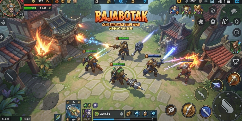 Tangkapan layar yang menunjukkan aksi pertempuran seru di RAJABOTAK.