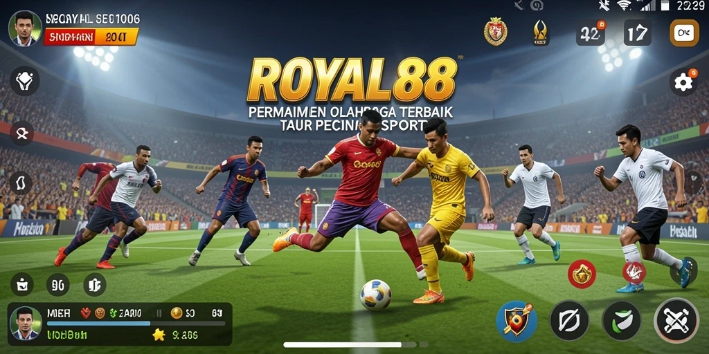 Screenshot gameplay ROYAL88 yang menampilkan pertandingan olahraga yang menarik.