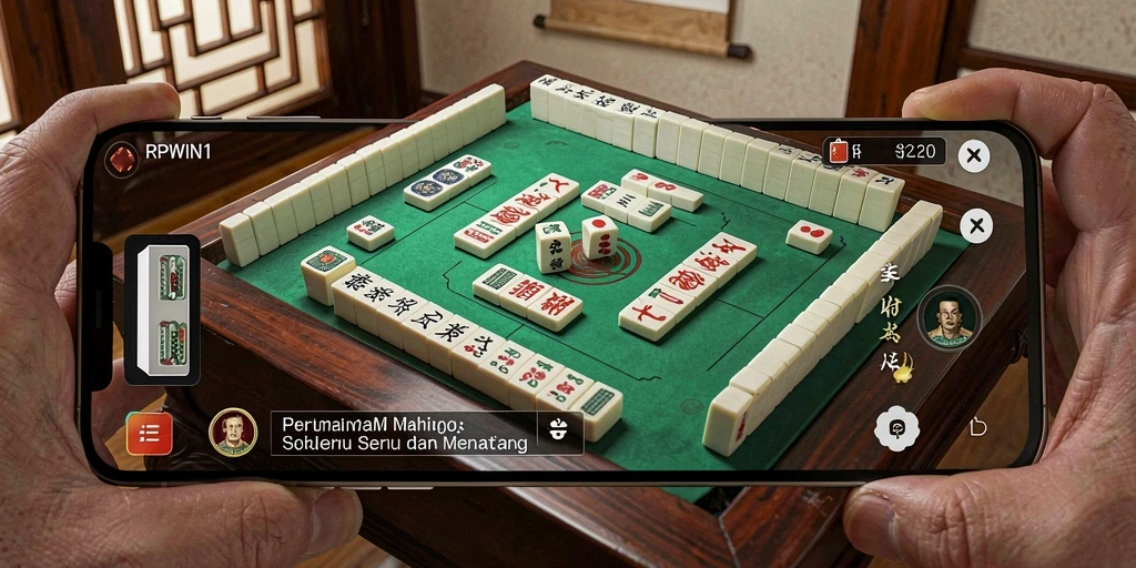 Tampilan gameplay Mahjong yang menarik di RPWIN1.