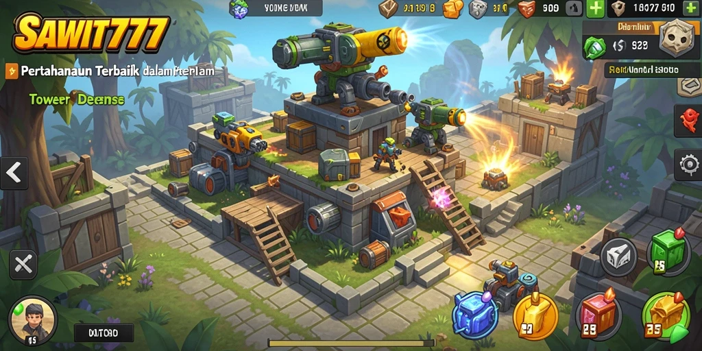 Gameplay menakjubkan SAWIT777 dalam Tower Defense yang menantang.