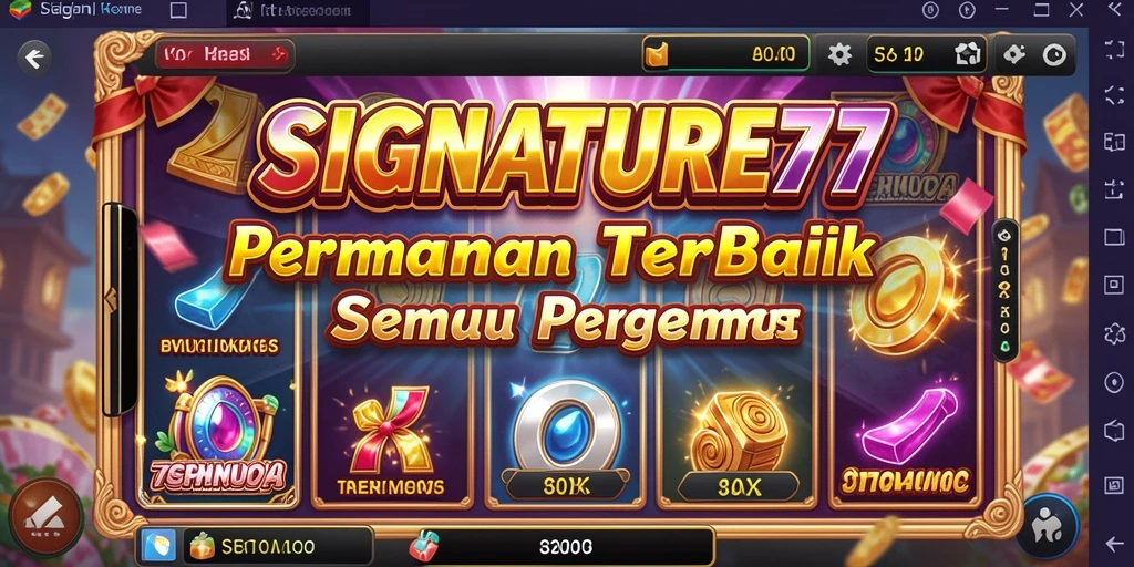 Menampilkan gameplay mengasyikkan dari SIGNATURE77 dengan efek visual yang menawan.