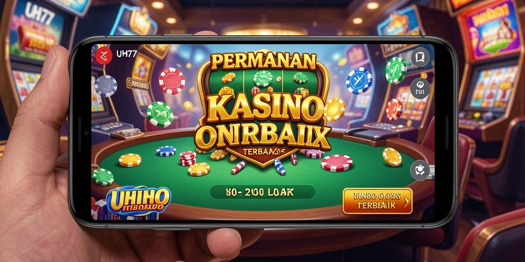 Tampilan menarik dari gameplay Kasino UH77 saat pemain bertaruh dan bersenang-senang.